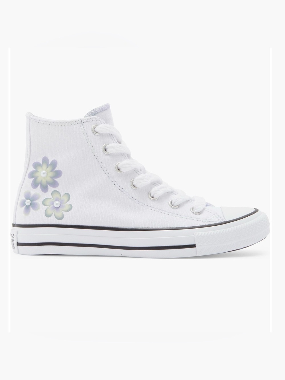 NWT Converse Chuck Taylor All Star Gradient Flowers High Top white Blueberry Ice